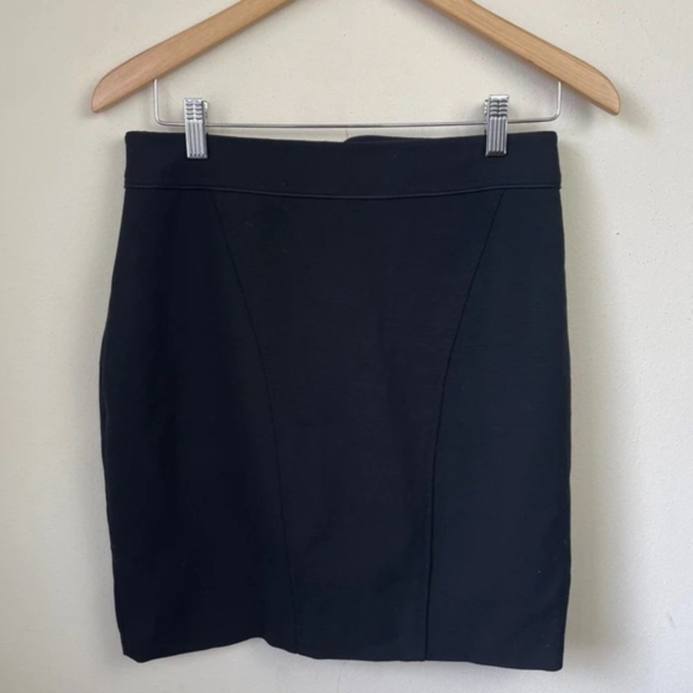 Zac Posen Wool Mini Pencil Skirt